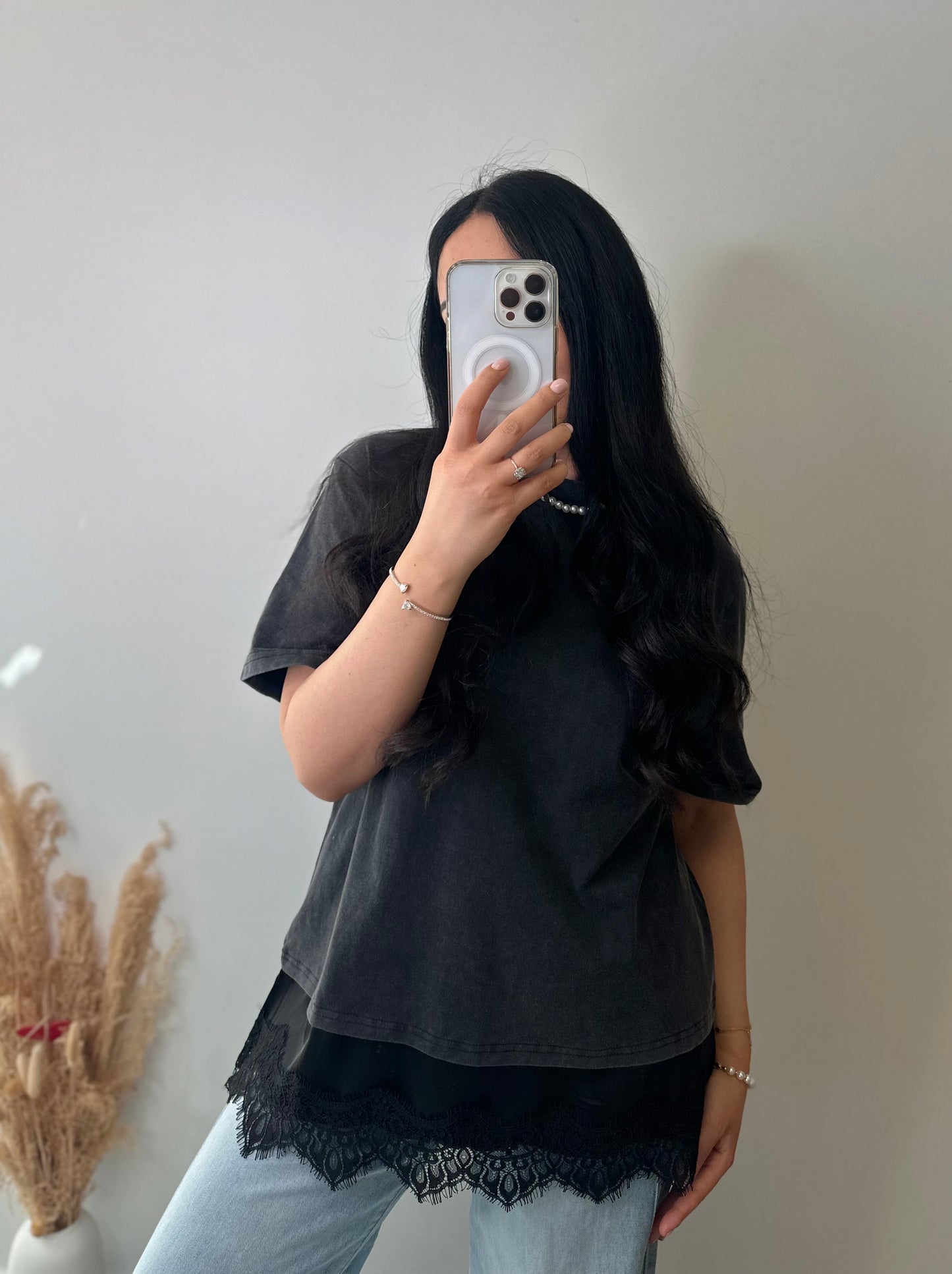 T-shirt à dentelles - LOUISE