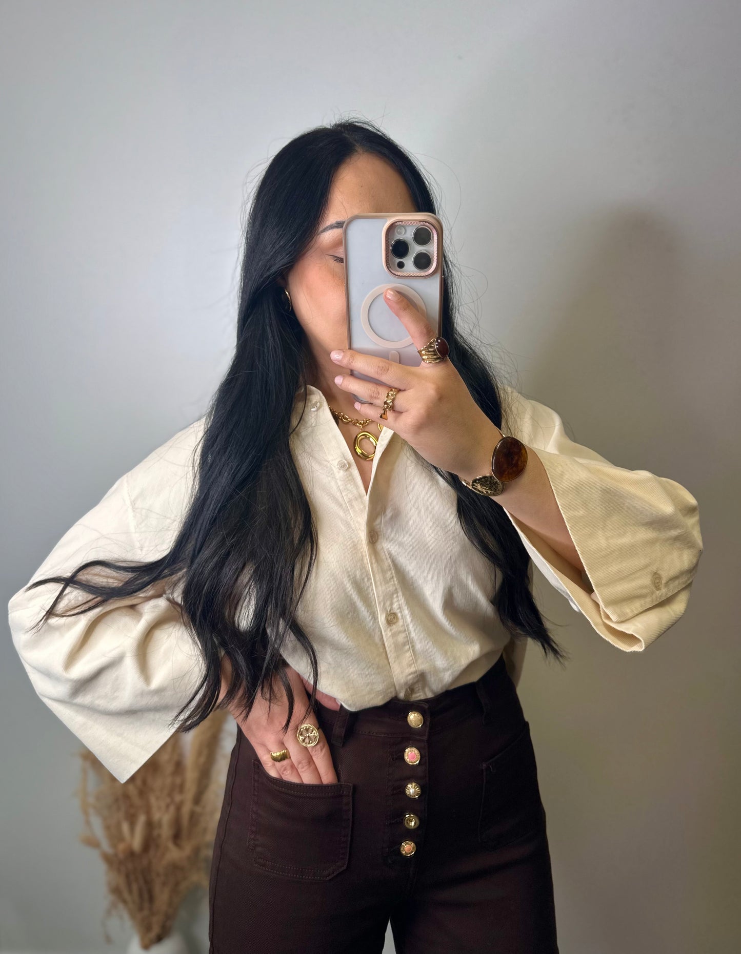 Chemise en velours côtelé - ANNA