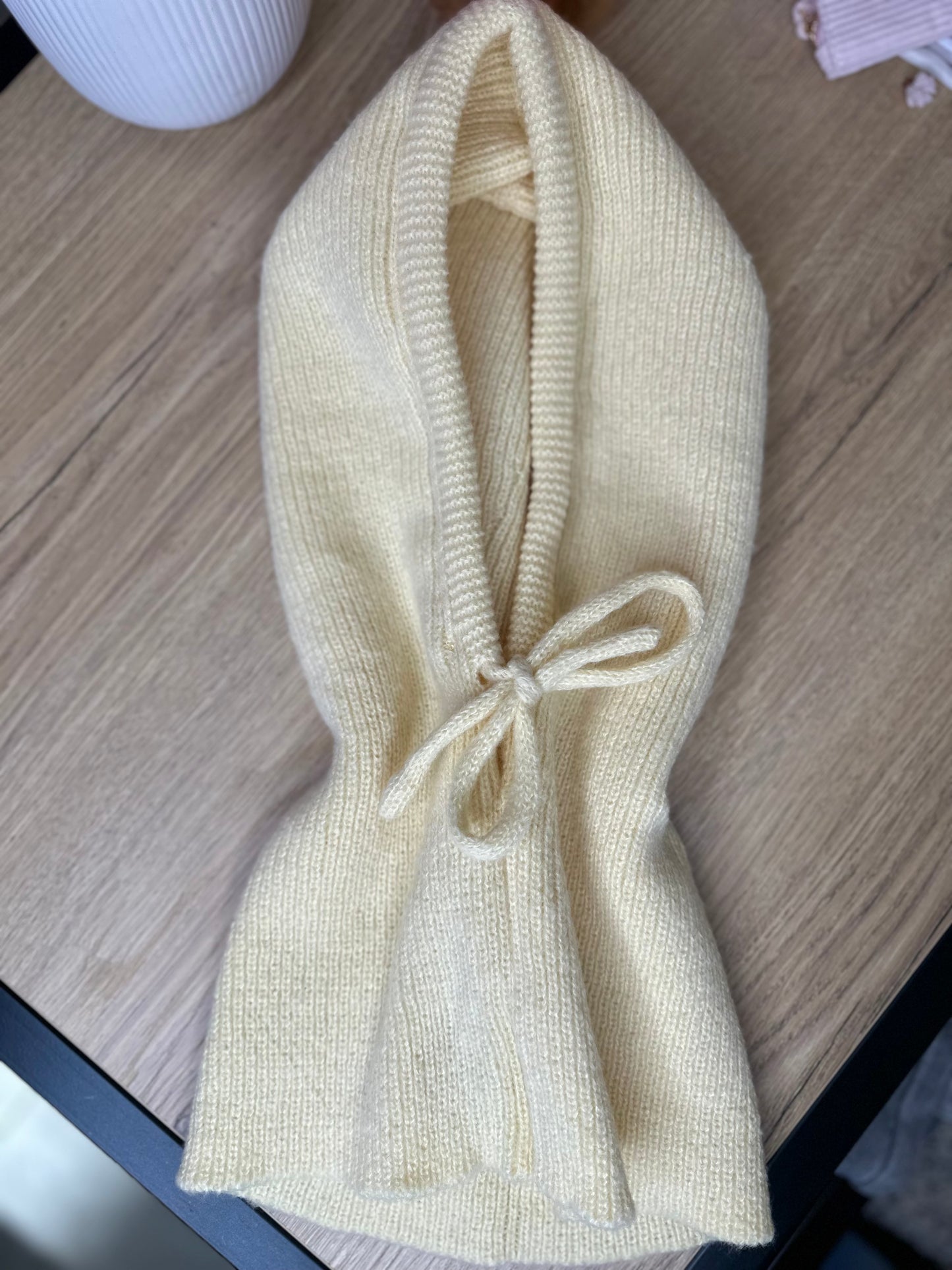 Cagoule en laine - JAUNE