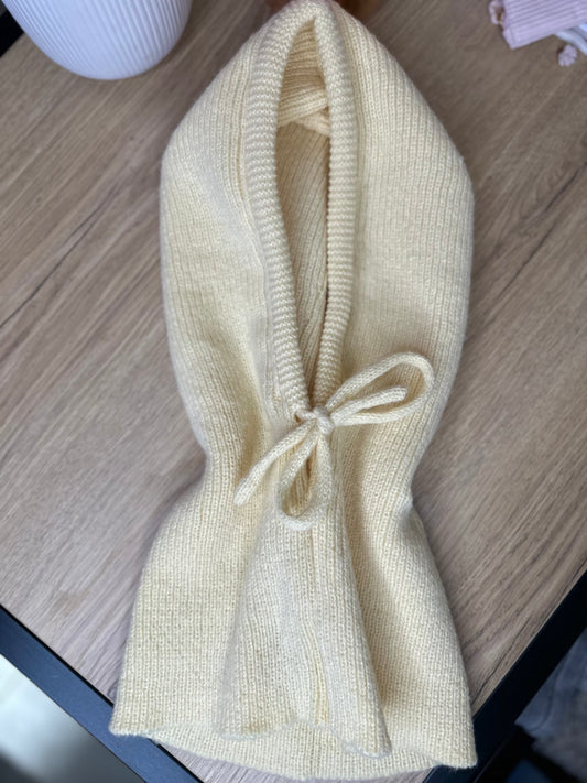 Cagoule en laine - JAUNE