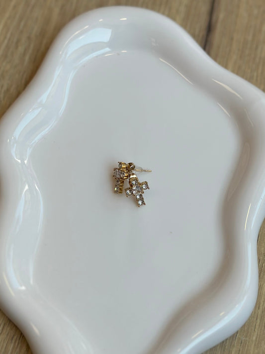 Boucles d’oreilles acier inoxydable - CROIX