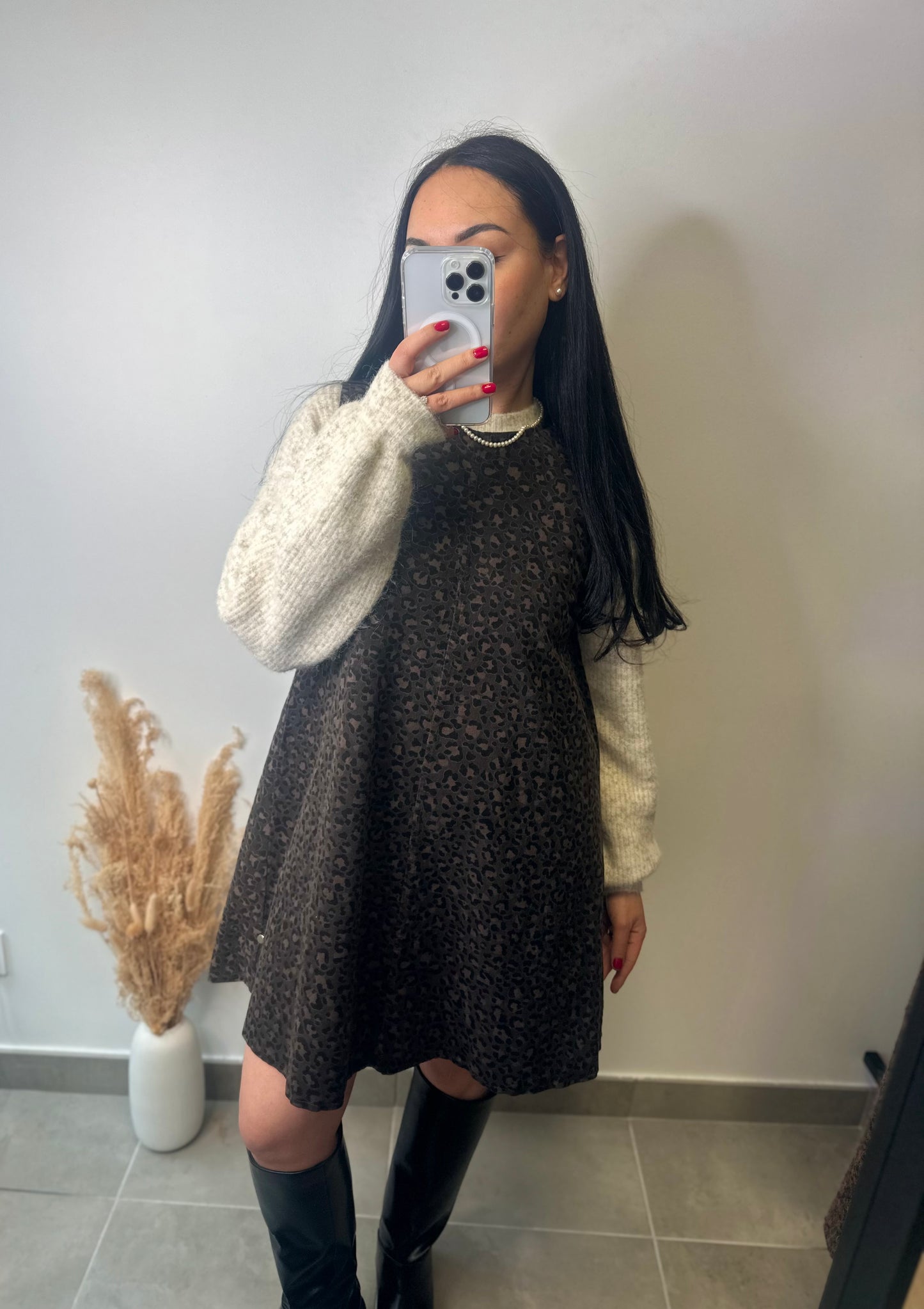 Robe trapèze léopard - CHIARA