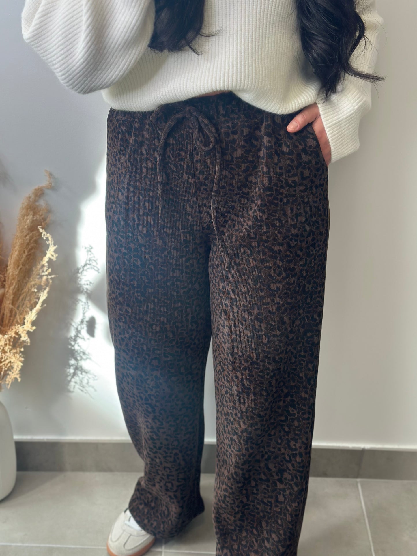 Pantalon léopard à noeuds - CHIARA