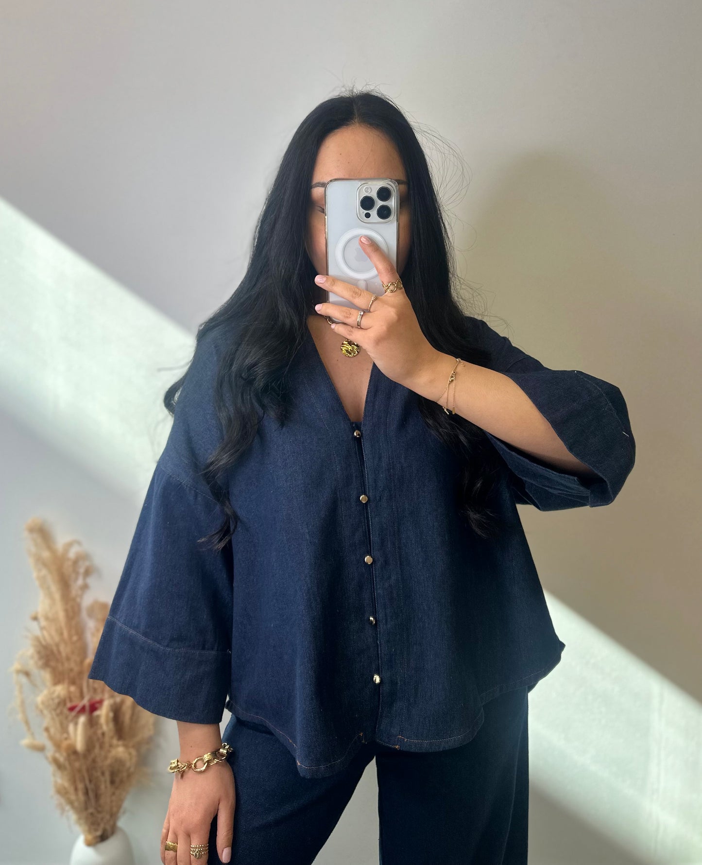 Blouse en jean brut - IRIS