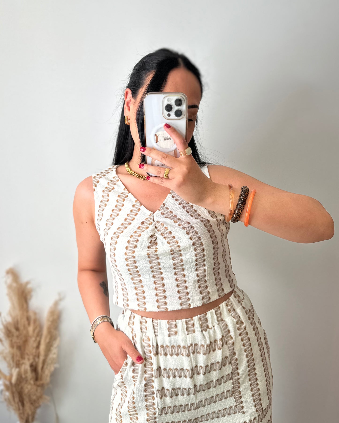 Ensemble à motifs style combinaison