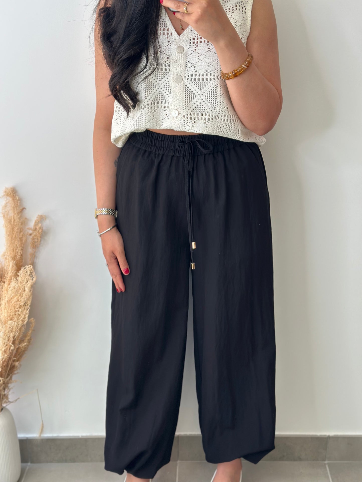 Pantalon Aladin uni noir